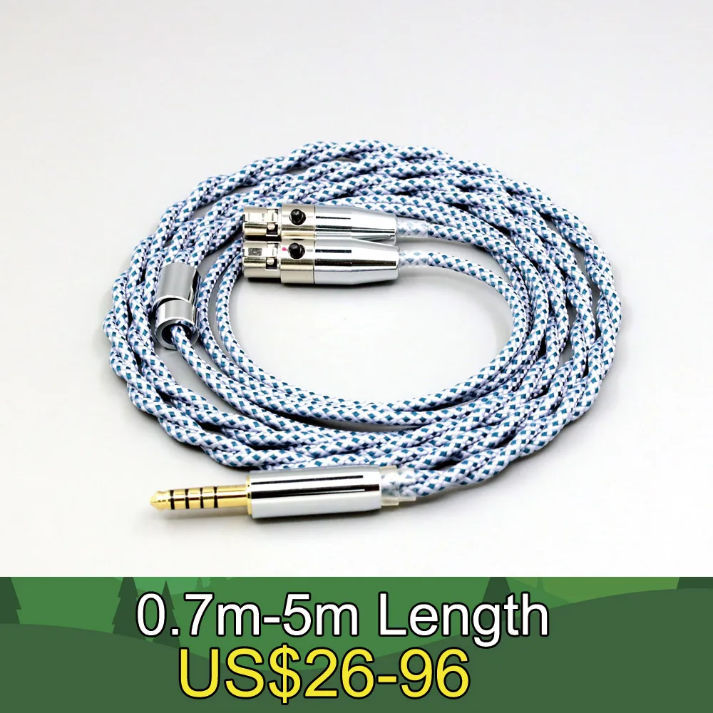 

99% Pure Silver Mix Graphene OCC Shielding Earphone Cable For Audeze LCD-3 LCD-2 LCD-X LCD-XC LCD-4z LCD-MX4 LN008653