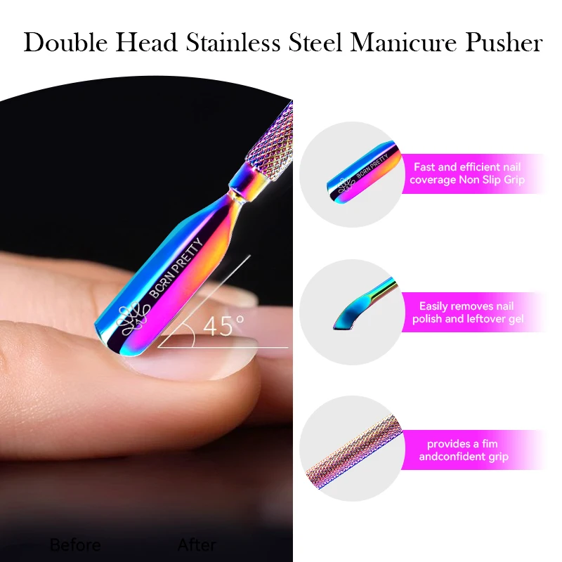 BORN PRETTY New Stainless Steel Cuticle Tweezer Trimmer Cuticle Scissors Dead Skin Remover For Nails Art Clippers Tools Manicure