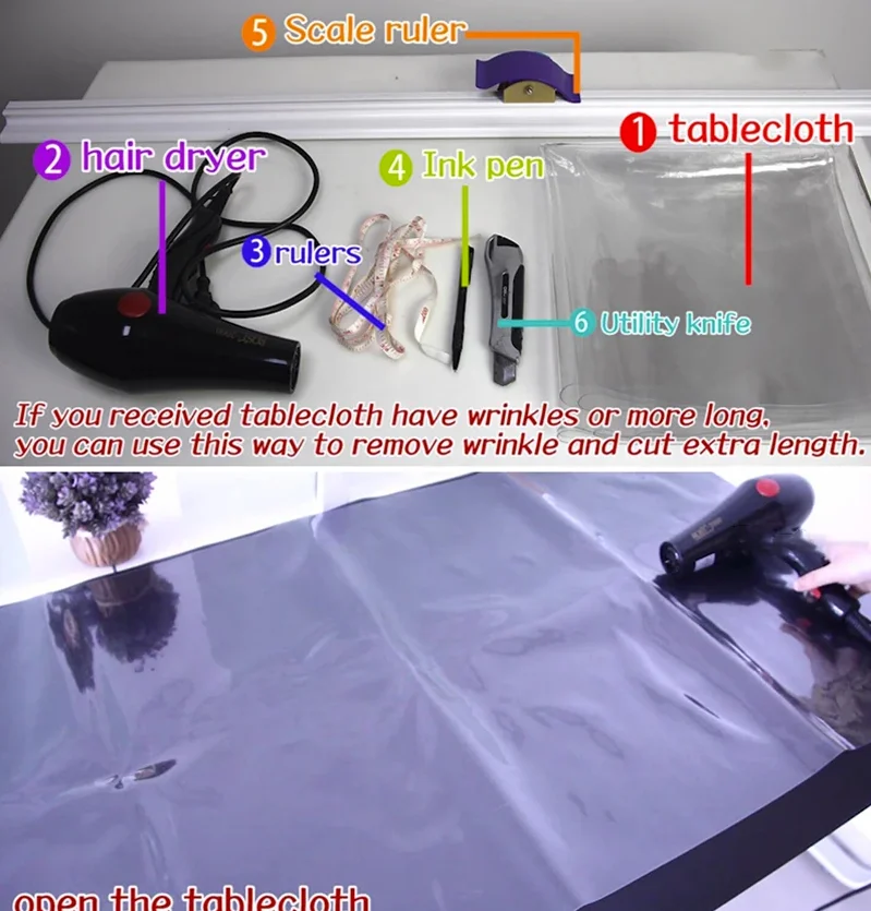 Weiche Glastischdecke, transparente PVC-Tischdecke, wasserdicht, ölbeständig, für Küche und Esszimmer, rechteckige Tischdecke, matt, klar – Detail 25