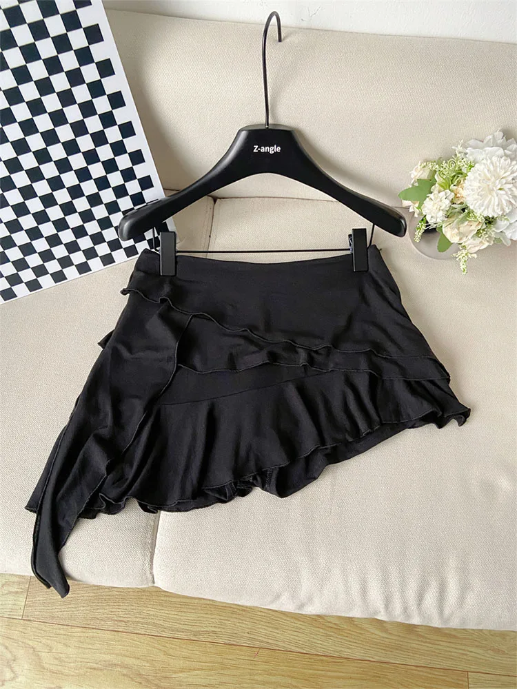 High Quality Solid Pleated Skirt Coquette Spring Summer Vintage Party Prom Classical Cozy A-Line Skirt Daily Korean Preppy Style