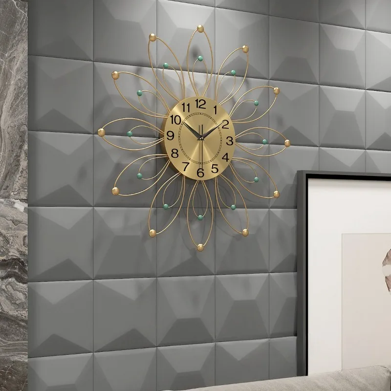 Modern Luxury Wall Clocks Nordic Creative Living Room Wall Clocks Artistic Stylish Silent Clock Sturdy Premium Home Decor