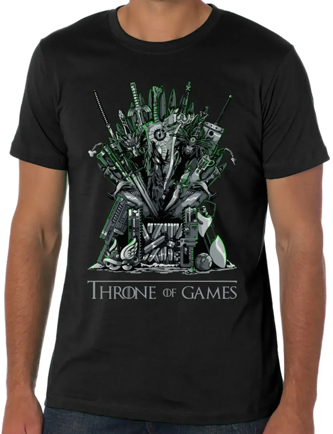 Throne Of Games T-Shirt Gamer Geek Nerd Mashup T Shirt