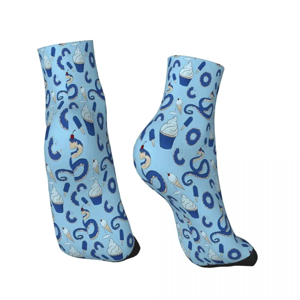 Blueberry Cupcake Hognose Snake Ankle Socks Male Mens Women Winter Stockings Polyester