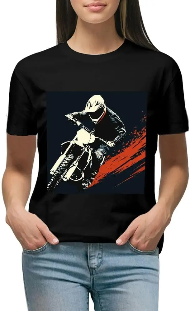 Extreme Moto t-Shirt Summer Tops Cute Fashion Prints upsized Novelty Graphics