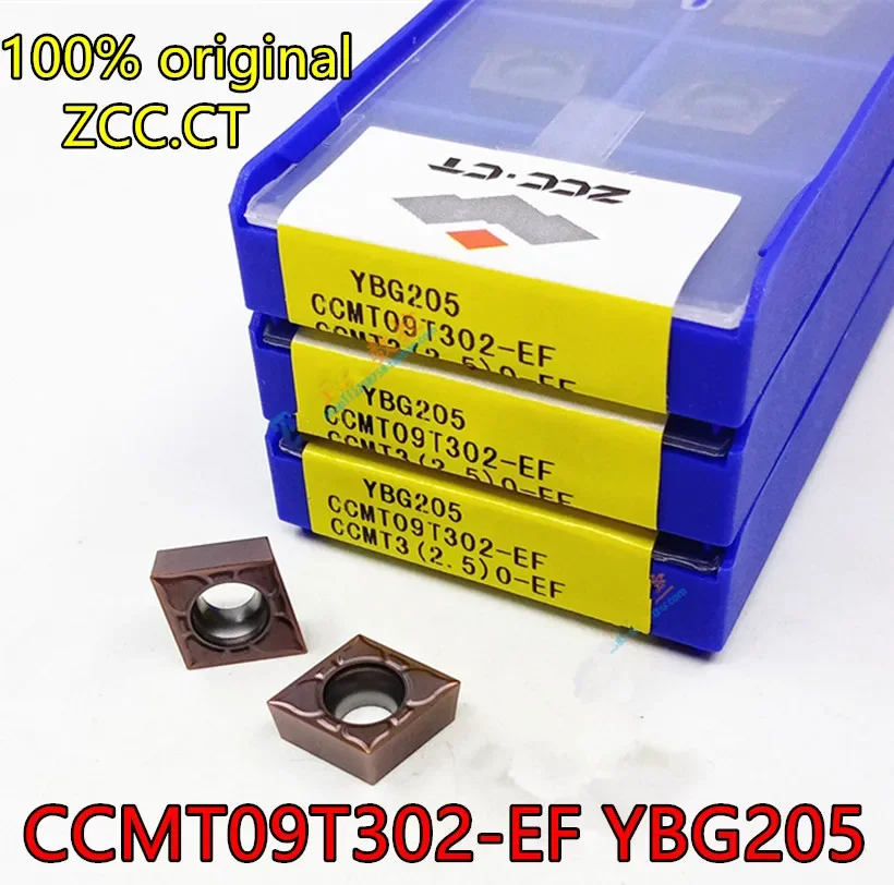 CCMT09T302-EF CCMT09T304-EF CCMT09T308-EF YBG205  100% original ZCC.CT insert Process stainless steel