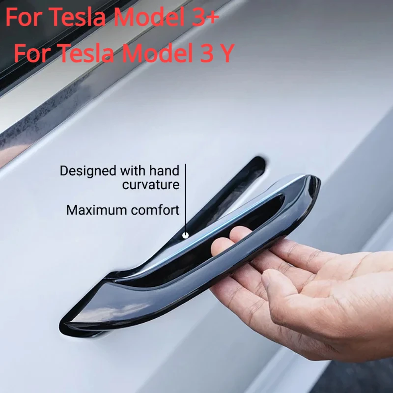 For Tesla Model 3 Highland 2024 ABS New Bonding Car Door Handle Protection Cover Car Firm Antifreeze Modification Accessories