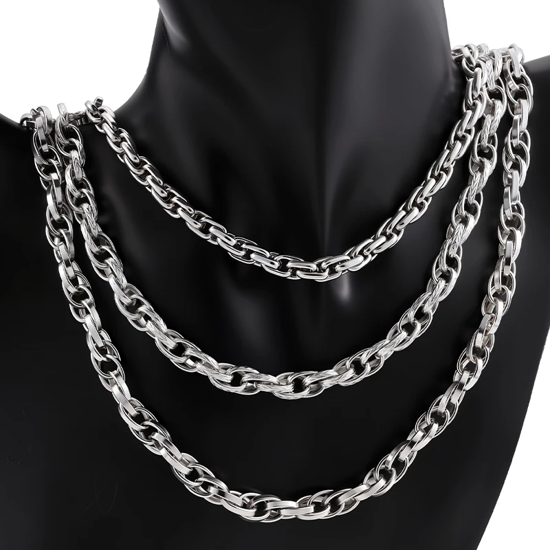 1Meter Stainless Steel Multiple Styles Chain for Needlework Jewelry Making Materials Necklaces Bracelets DIY Accessorie Supplies