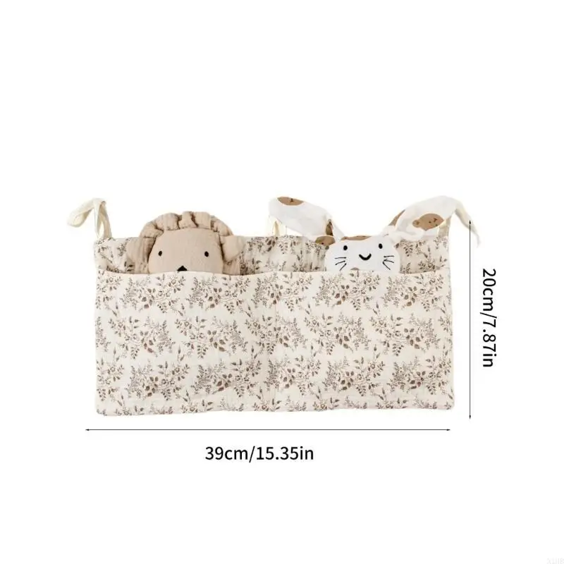 N1HB Cribs حقيبة تخزين حقيبة سرير معلقة لالتقاط العزلة حفاضات معلقة الجيب