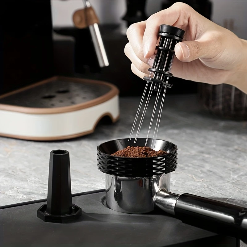 WDT Tool Espresso Distribution Tool Coffee Accessories Espresso Tamper 8 Needles Espresso Coffee Stirrer Tools With Adjustable N