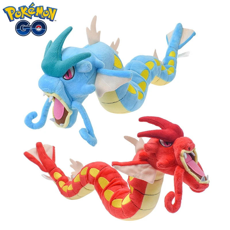 Pokemon Red&Blue Gyarados Plush Toys 60cm Kawaii Stuffed Anime Cartoon Soft Hug Pillow Cute Cotton Dolls Boy Girl Birthday Gifts