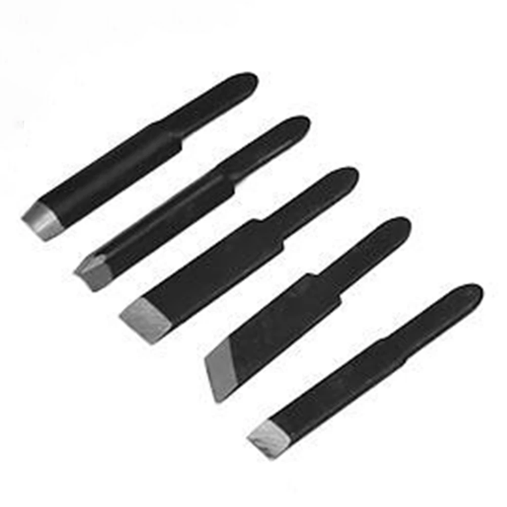 5pcs/Set Pro Wood Carving Blades For Woodworking Chisel Electric Machine Tool Durable Practical Wood Carving Blades Metal