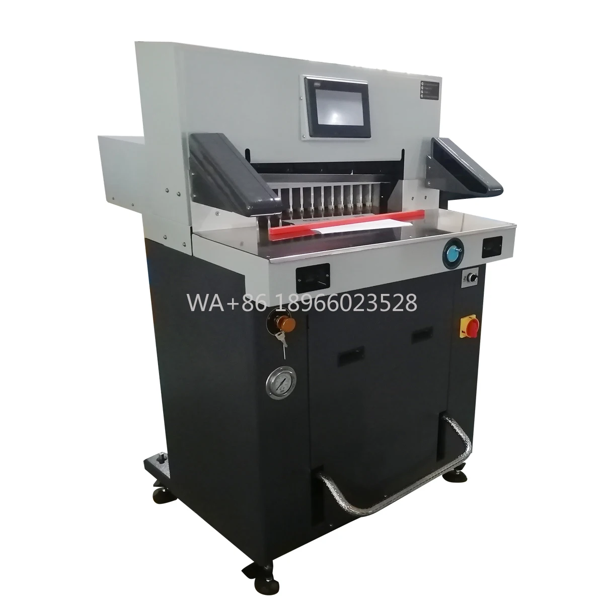 QK-H520T آلة قطع الورق الهيدروليكية 520 مم التي يتم التحكم فيها بواسطة البرنامج مع شاشة LCD تعمل باللمس مقاس 7 بوصات