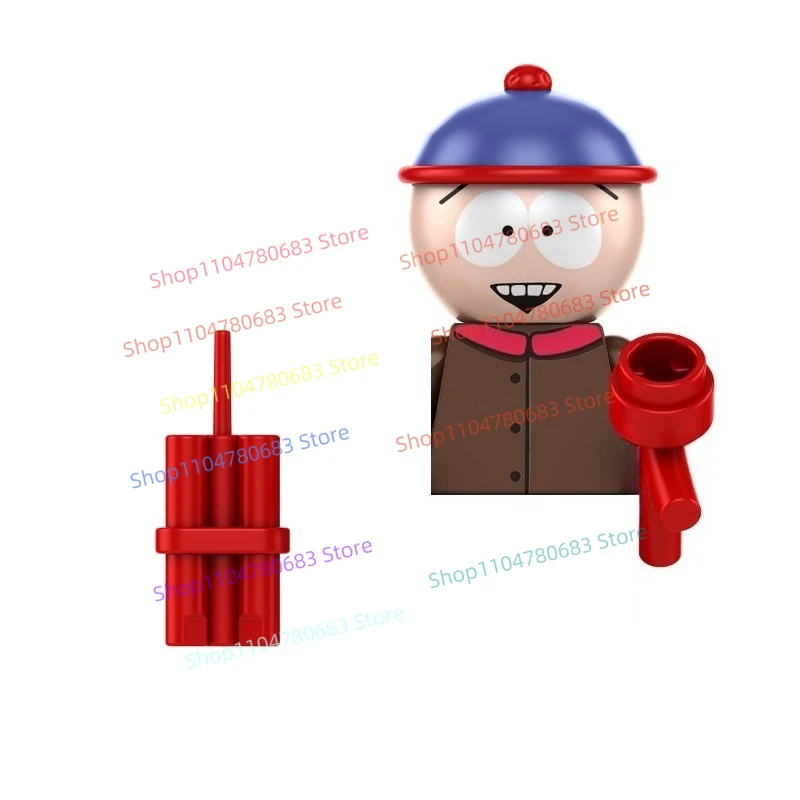 MOC Neue Baustein Puppe Mini Puppe Southern Cartoon Animation Spiel Spielzeug Geschenk Ornamente Sammlung