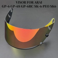 Helmet Visor For Arai GP-6 GP-6S GP-6RC SK-6 PEO SK6 Motorcycle Helmet Visors GP6 SK6 Visor Anti fog Lens Windshield