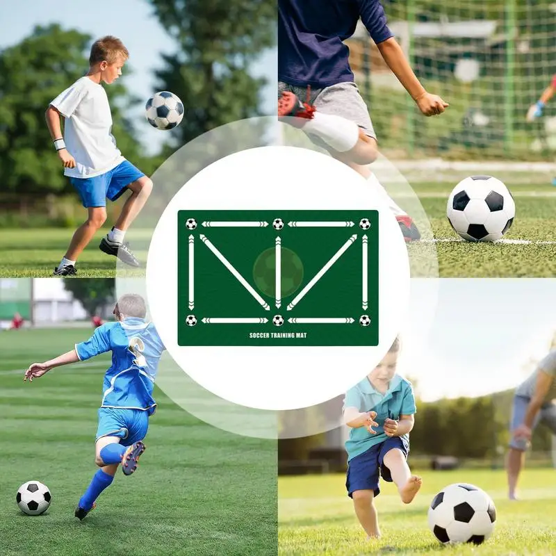 어린이 성인용 접이식 드리블 훈련 매트, 내구성 있는 실내 축구 훈련 장비, 40x60cm
