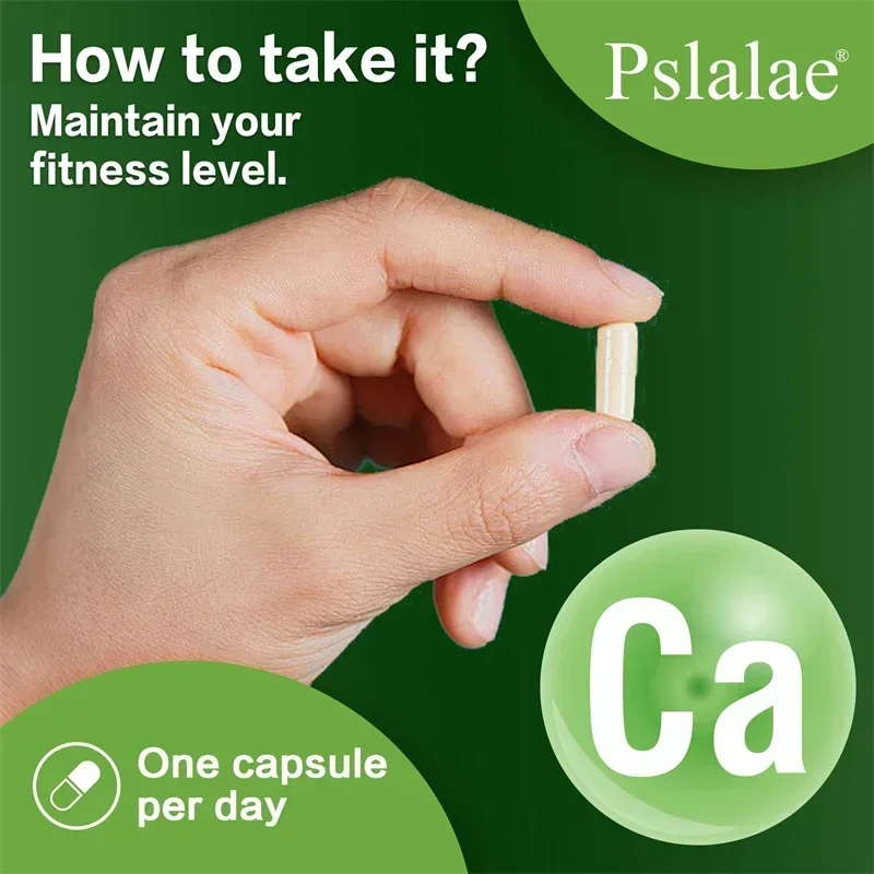 Calcium Supplement - Promotes Cell Growth, Strengthen Bones, Joint Mobility, Promote Heart and Muscle Health, Improves Vitality