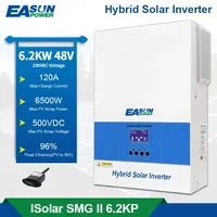 EASUN POWER Solar Hybrid Inverter 6.2KW 48V 220V Pure Sine Wave MPPT Hybrid Inverter 120A Solar Charger Controller 50Hz/60Hz