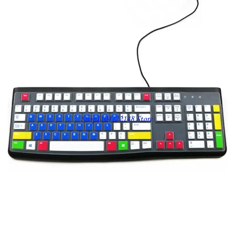P9FA Dustproof Waterproof Transparent Silicone Keyboard Cover Skin Protectors