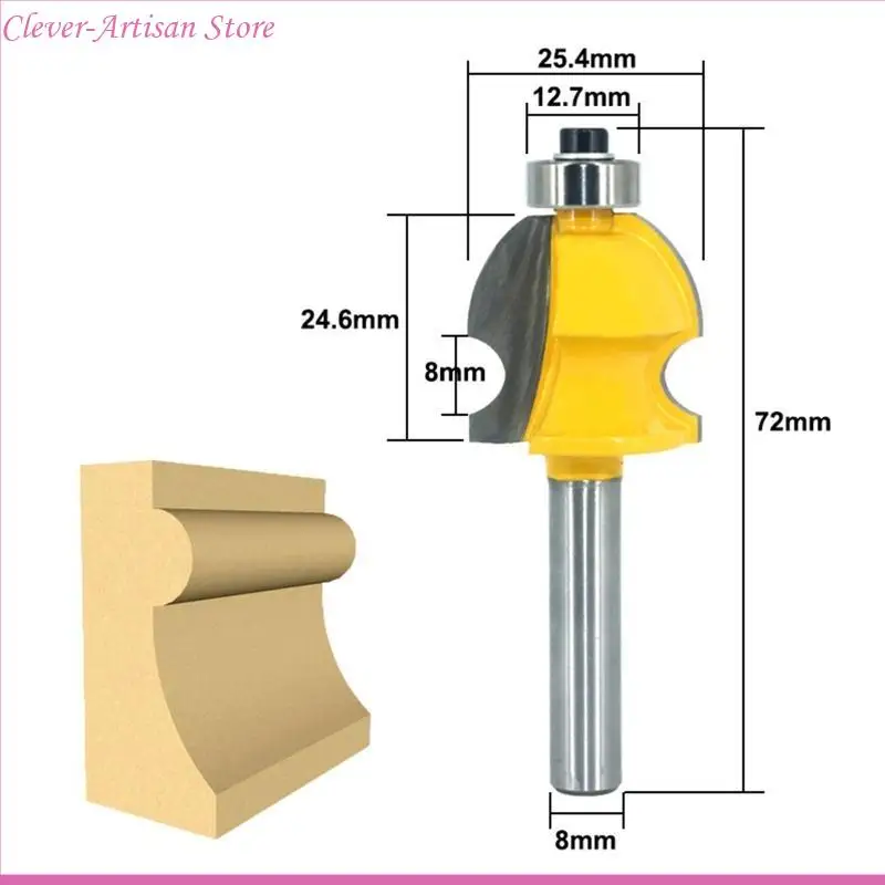 

E06B 10 Packs Cabinet Door Top Line Engraving Machine Router Milling Cutter Set