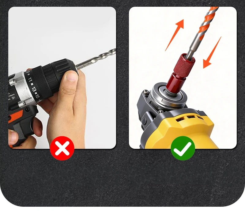 Schnellwechsel-Bithalter für Schlagschrauber, Winkelschleifer, Elektrobohrer-Adapter, Parkside Antrieb, Schlagschrauber, Schnellverschluss-Sechskant-Zubehör – Detail 5