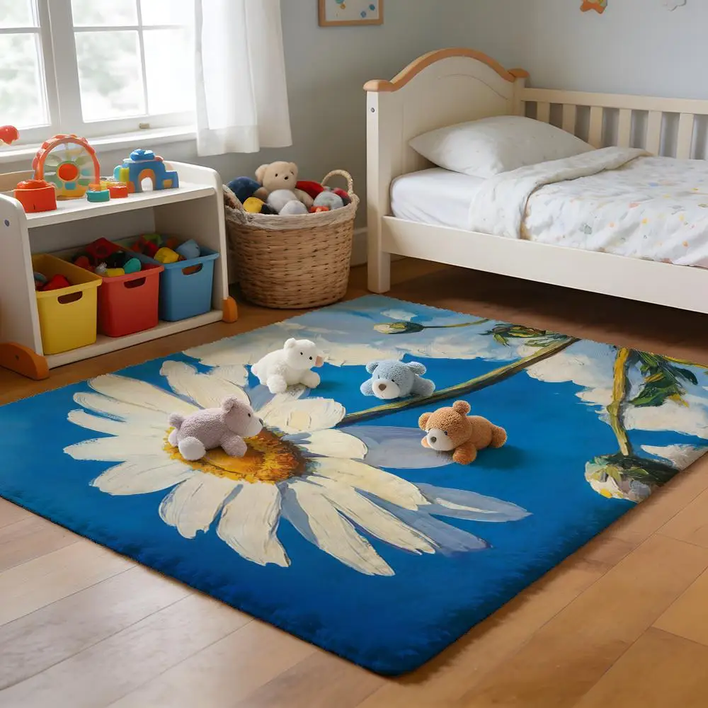 

Floor Mat Soft Flannel Rug Non-Slip Absorbent Mat for Bathroom Bedroom Home Decor Singer L-Lana D-Del Rey