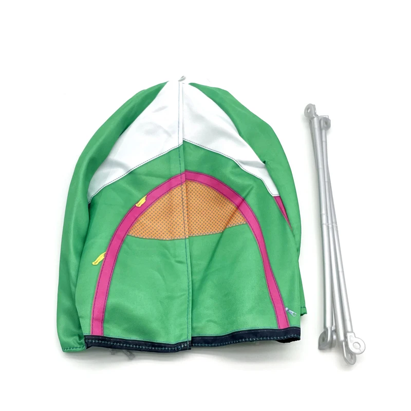 44 PCS Doll Travel Camping Tent Set and Accessories for Barbie 11.5 Inch Girl Doll Includes Doll Tent, Pizza, Doll Food