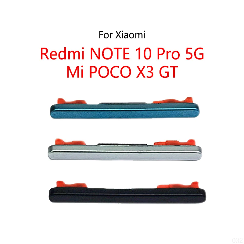 For Xiaomi Mi POCO X3 GT Pocophone / Redmi NOTE 10 Pro 5G Mute Switch Button Side Key Volume External On / Off Button