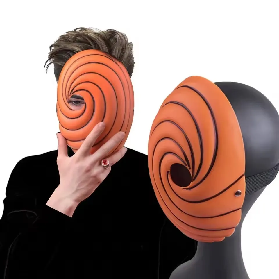 Brdwn Japan Anime Tekenfilms Unisex Tobi Obito Akatsuki Ninja Madara Maskerade Cosplay Full Face Hars Feestmasker