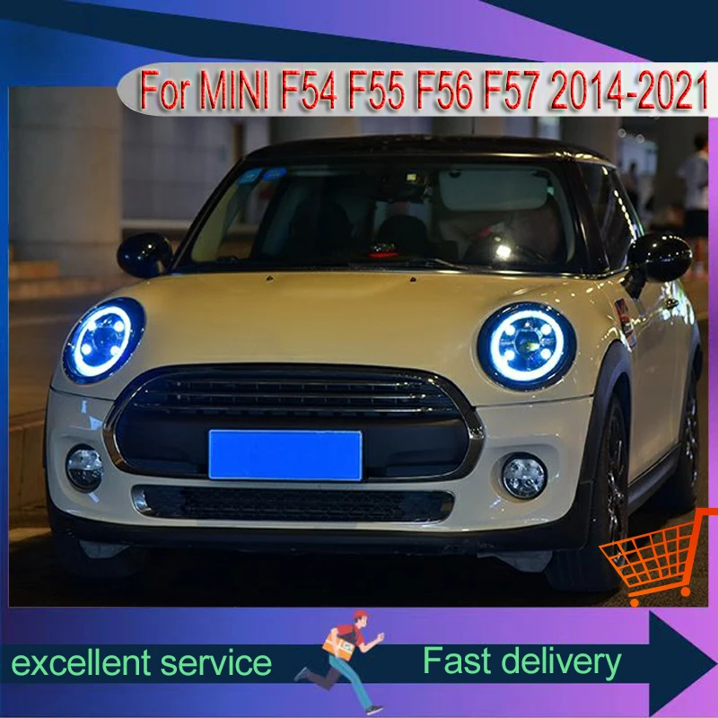

A Pair Of Car Lamps For 2014-2021 MINI F54 F55 F56 F57 Front Light Projector Lens DRL Head Lamp LED Turn Signal Auto Accessories