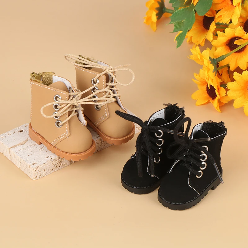 1Pair 1/6 Dolls Shoes Martin Boots DIY Mini Shoes for Doll Accessories Toys