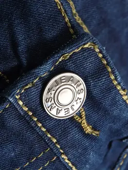 10 best sales Calça jeans com fivela falsa - №7