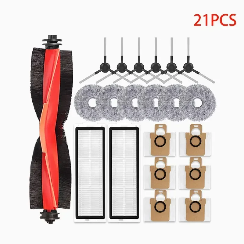 Voor Xiaomi Robot Vacuüm X20 Max/D109GL Onderdelen Accessoires Hoofdborstel Zijborstel Hepa Filter Mop Doek Stofzak Vervanging