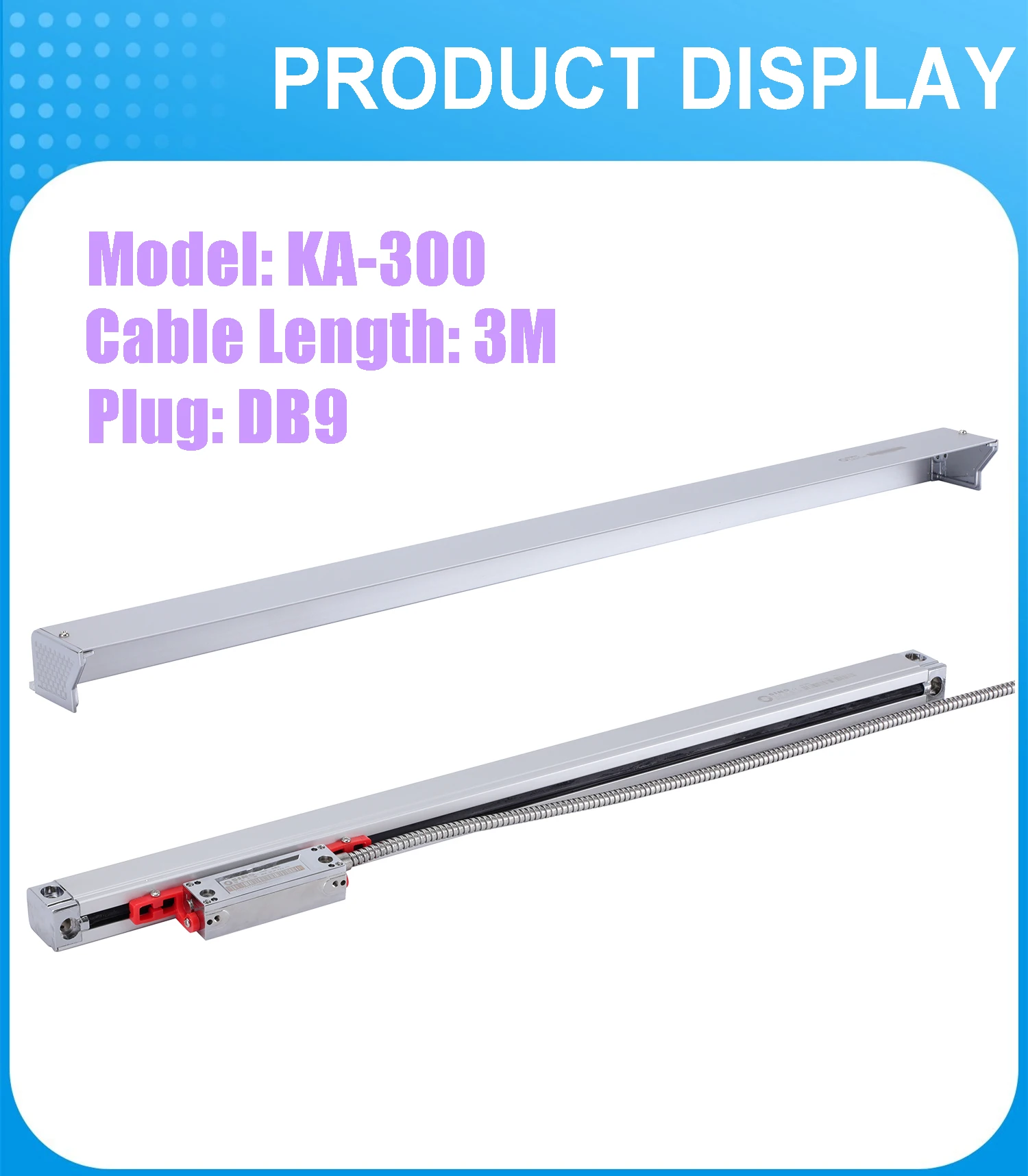 Imagem -02 - Sino-régua Grating Óptica para Torneamento e Torno Dro Escala Linear Fresagem Ka300 5um Ttl 120 mm 270 mm 320 mm 370 mm 420 mm 470 mm 520 Milímetros