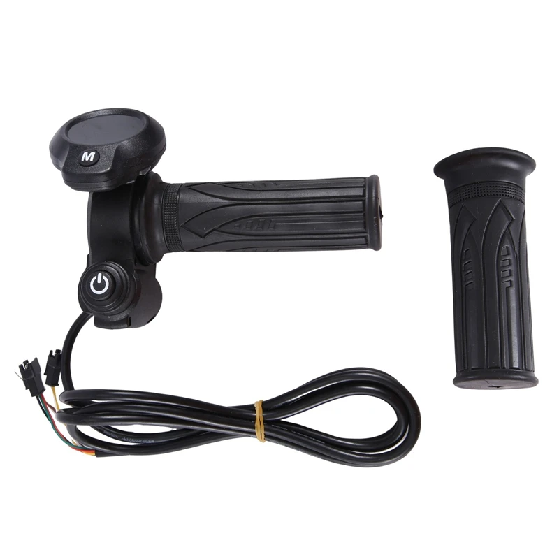 

Bike Electric Scooter Accelerator Display Ebike Throttle Grip Digital Monitor For Bicycle Electric Scooter Trigger Easy To Use