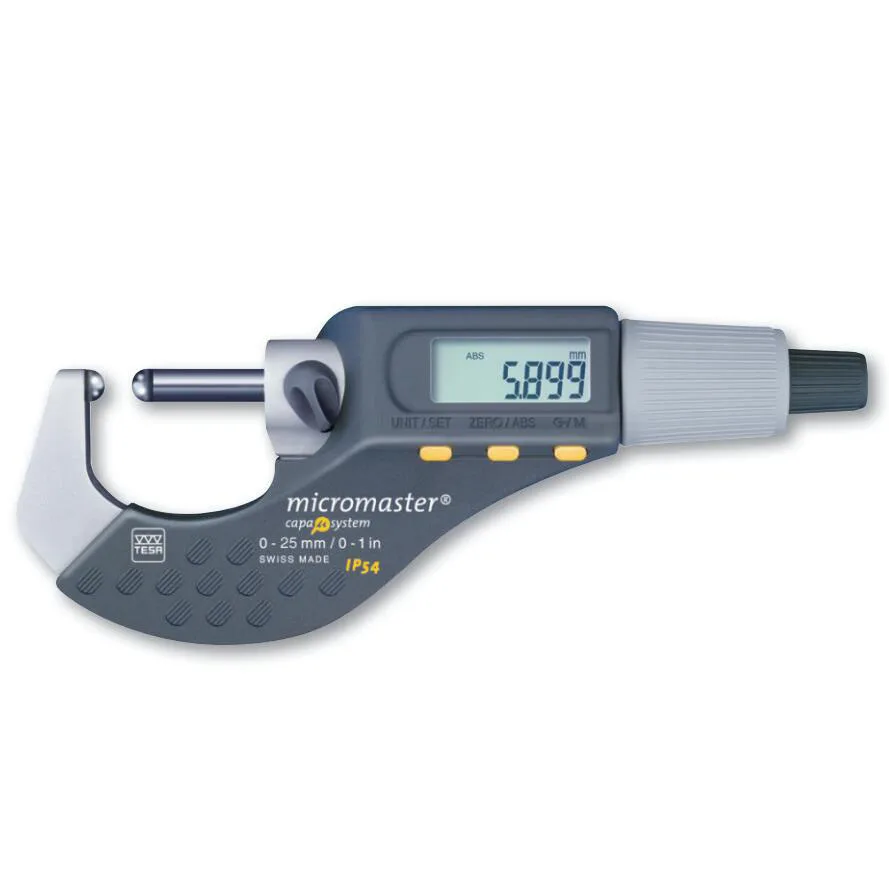 2025  TESA measuring range 0-25mm double ball head measuring surface digital micrometer 06030081