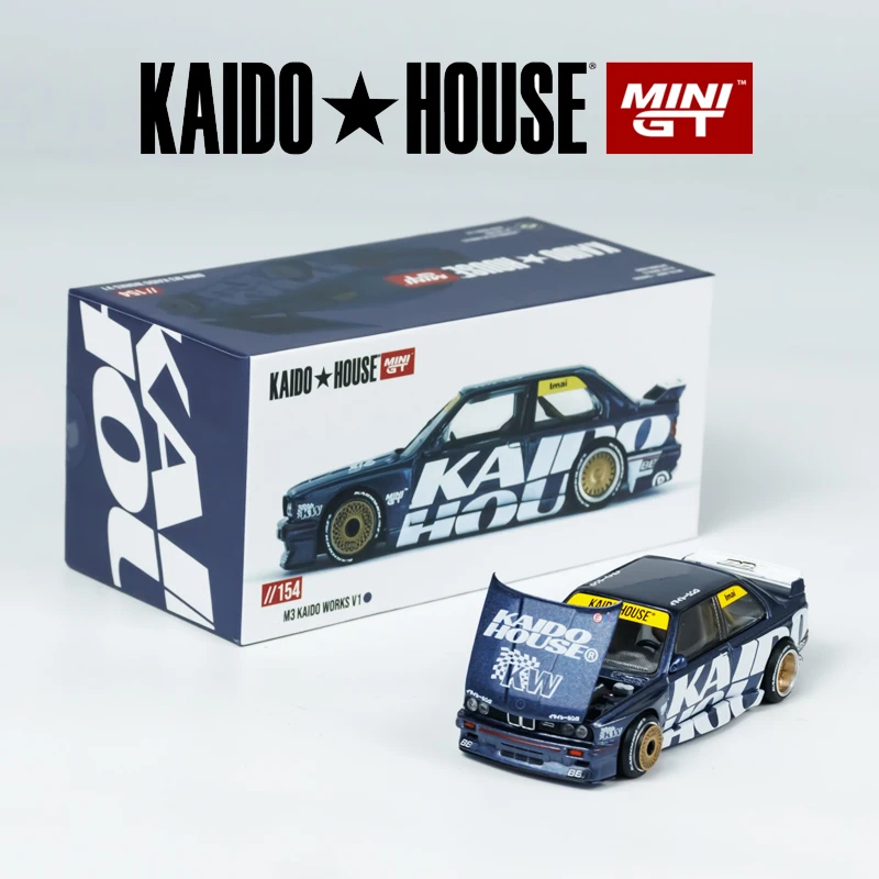 Kaido House Blue M3 E30 Kaido Works V1 KHMG alloy car model 154