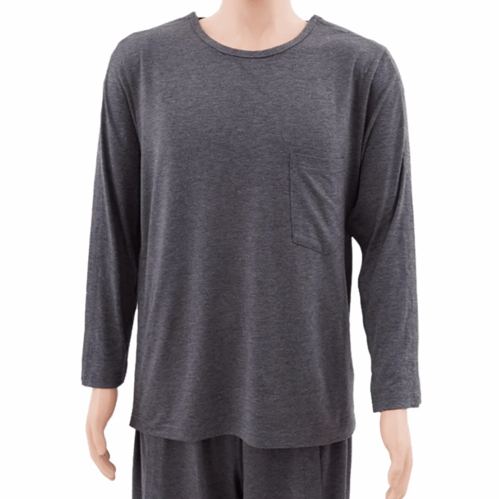 

Convenient Bedridden Elderly Care Clothing Skin-Friendly Breathable Buttoned Patient Gown Comfortable Wear Washable