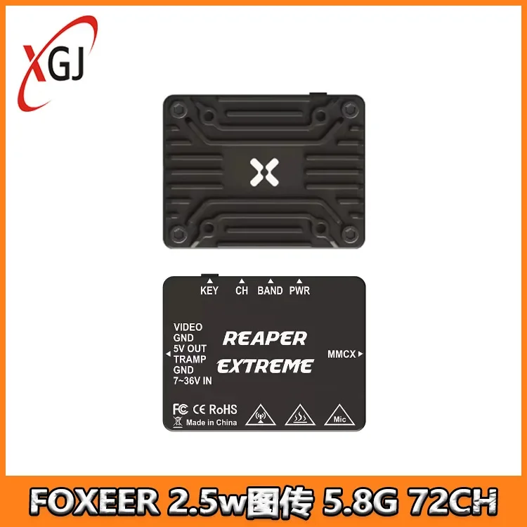 

Foxeer Reaper Extreme VTX 2,5 W 5,8G 80CH FPV; Дрон; Гонки Drone высокомощный видеопередатчик дальнего действия для Foxeer