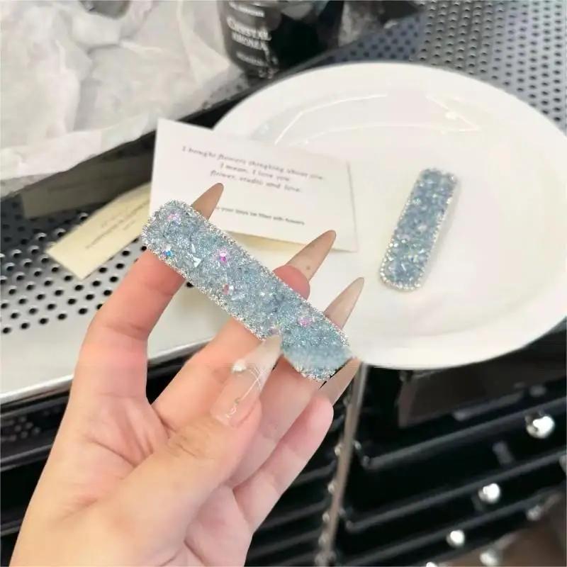 Luz de luxo high-end cheio de diamante cristal hairpin temperamento acessórios de cabelo para womenories