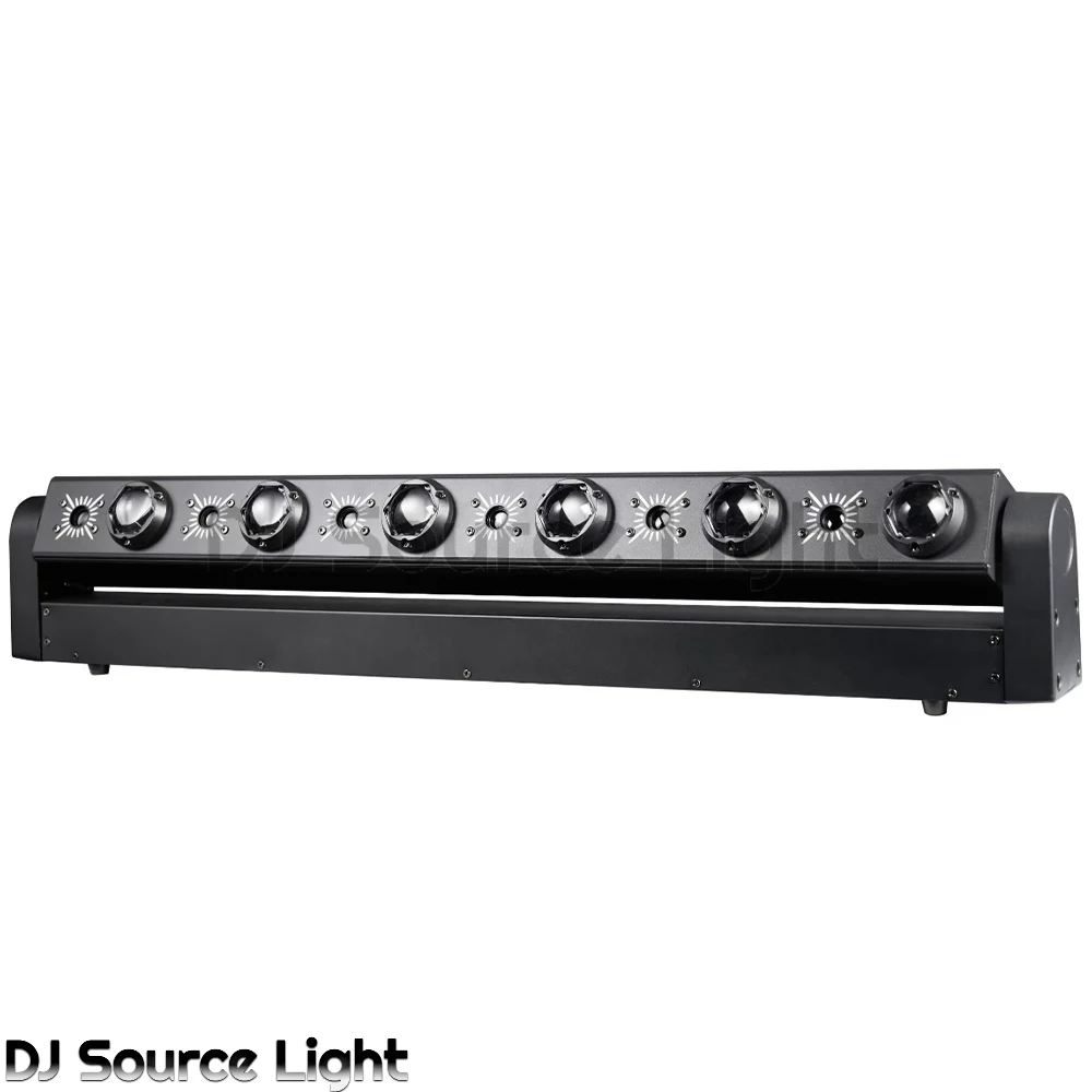 DJ Laserprojector 6X10W LED Beam + 6X500MW RODE Laser Moving head Podiumlicht Running Effect DMX512 Voor DJ Disco Club Podiumeffect