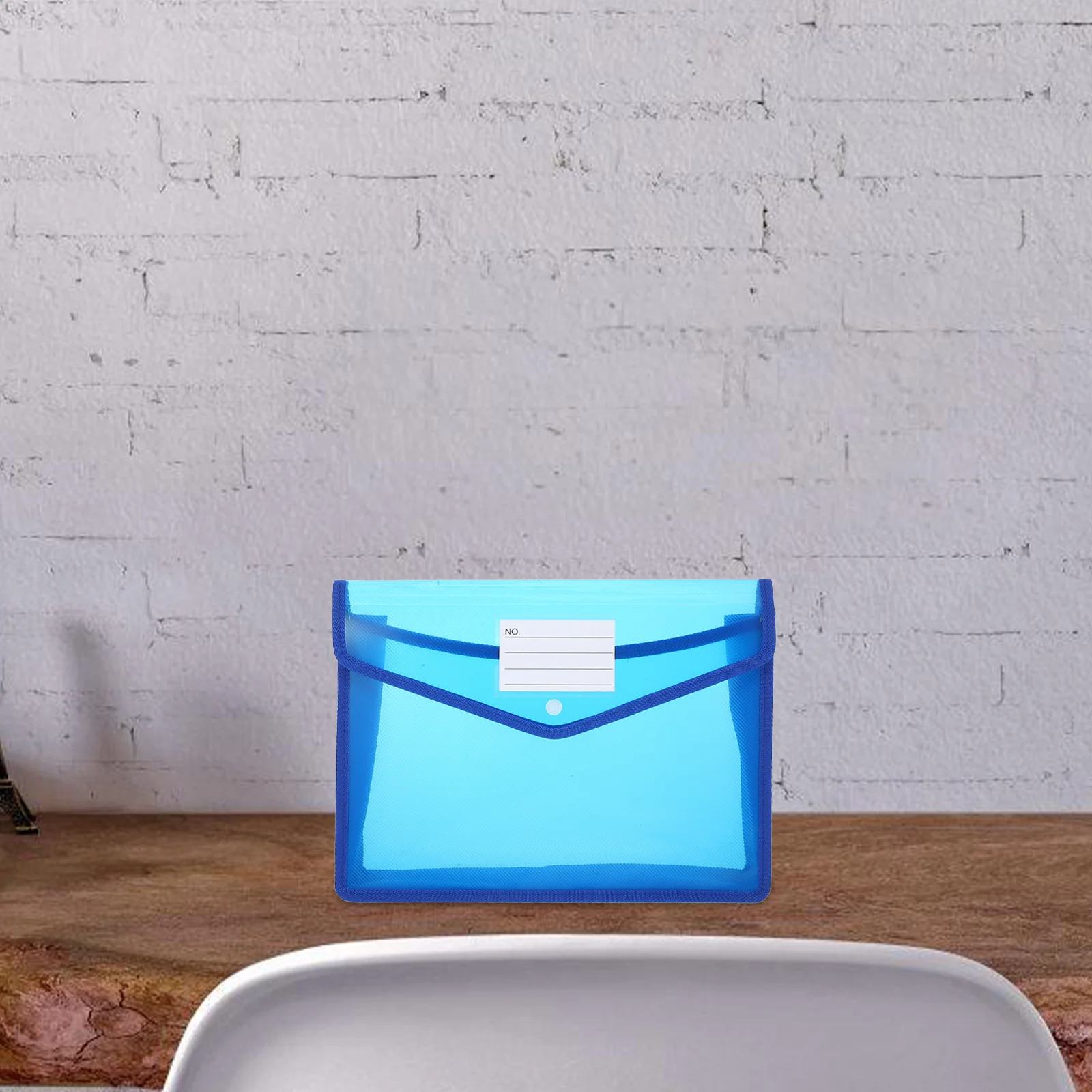 

6Pcs Clear Plastic File Folders A4 Size Snap Closure Waterproof Document Organizer Folder Plastic Transparent Envelope