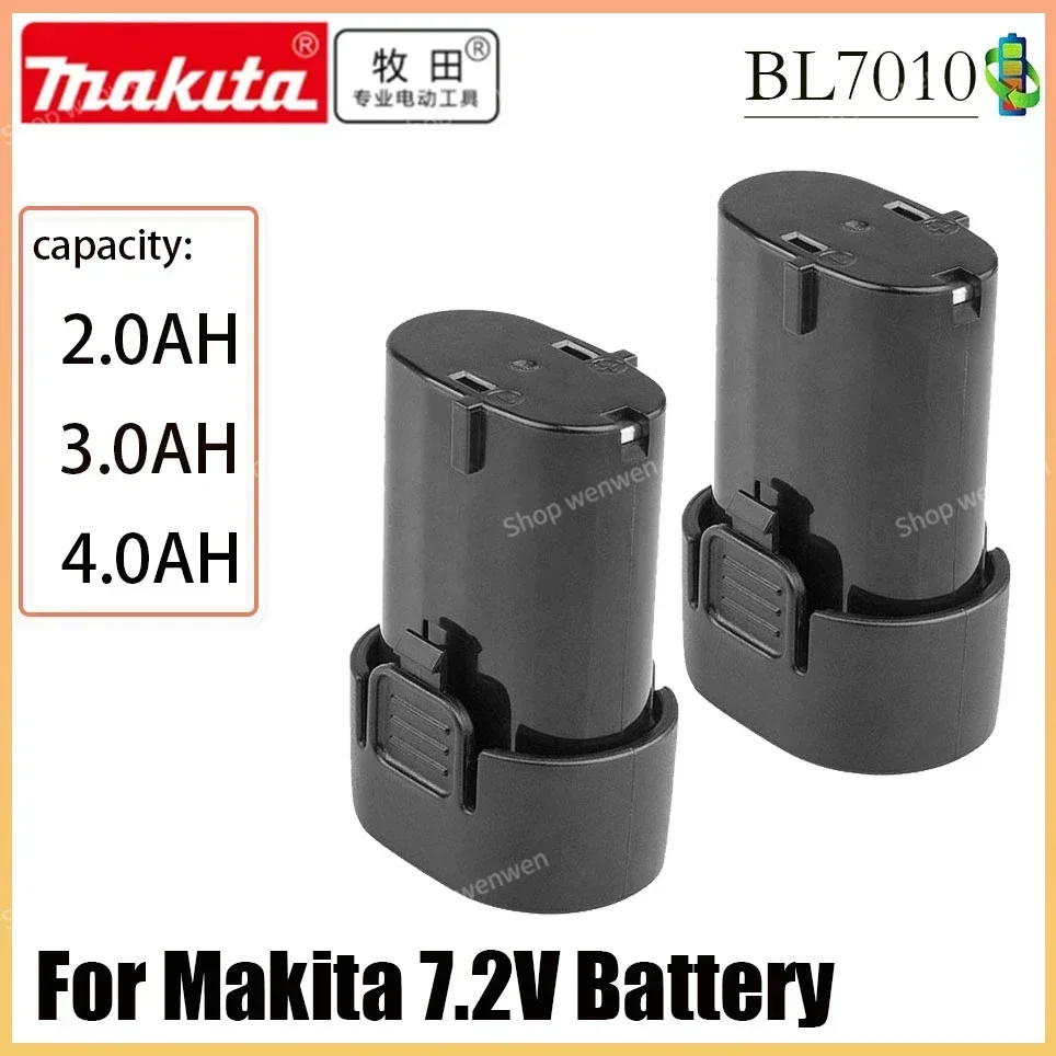 

7.2V Makita BL7010 3000mAh Li-ion Battery Replacement 194355-4 TD020 TD020D TD020DS DF330D ML704 TD090D Power Tools