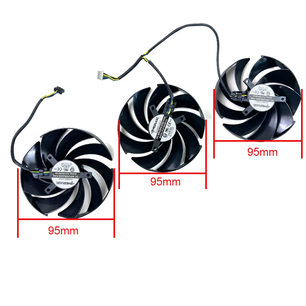 NEW Cooling Fan PLD10020B12H For MSI RTX 4070 4070ti 4080 4090 GAMING X TRIO Video Card Fan  Graphics Card Fan