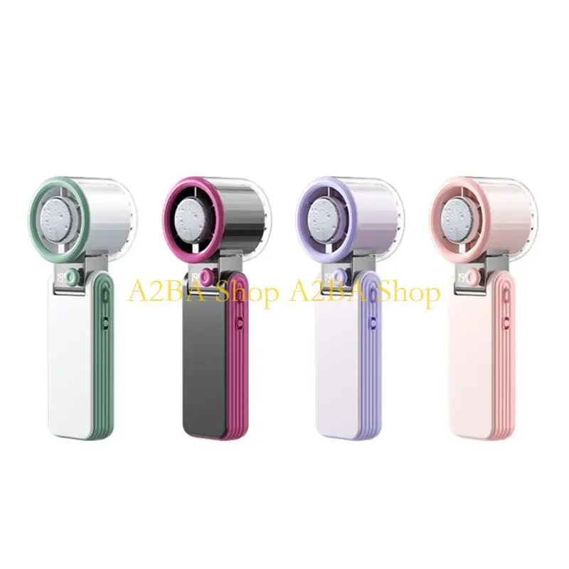A2BA Fast Speed Handheld Cooling Fan With Ice Cold Air And Quiet Operation For Home And Travel