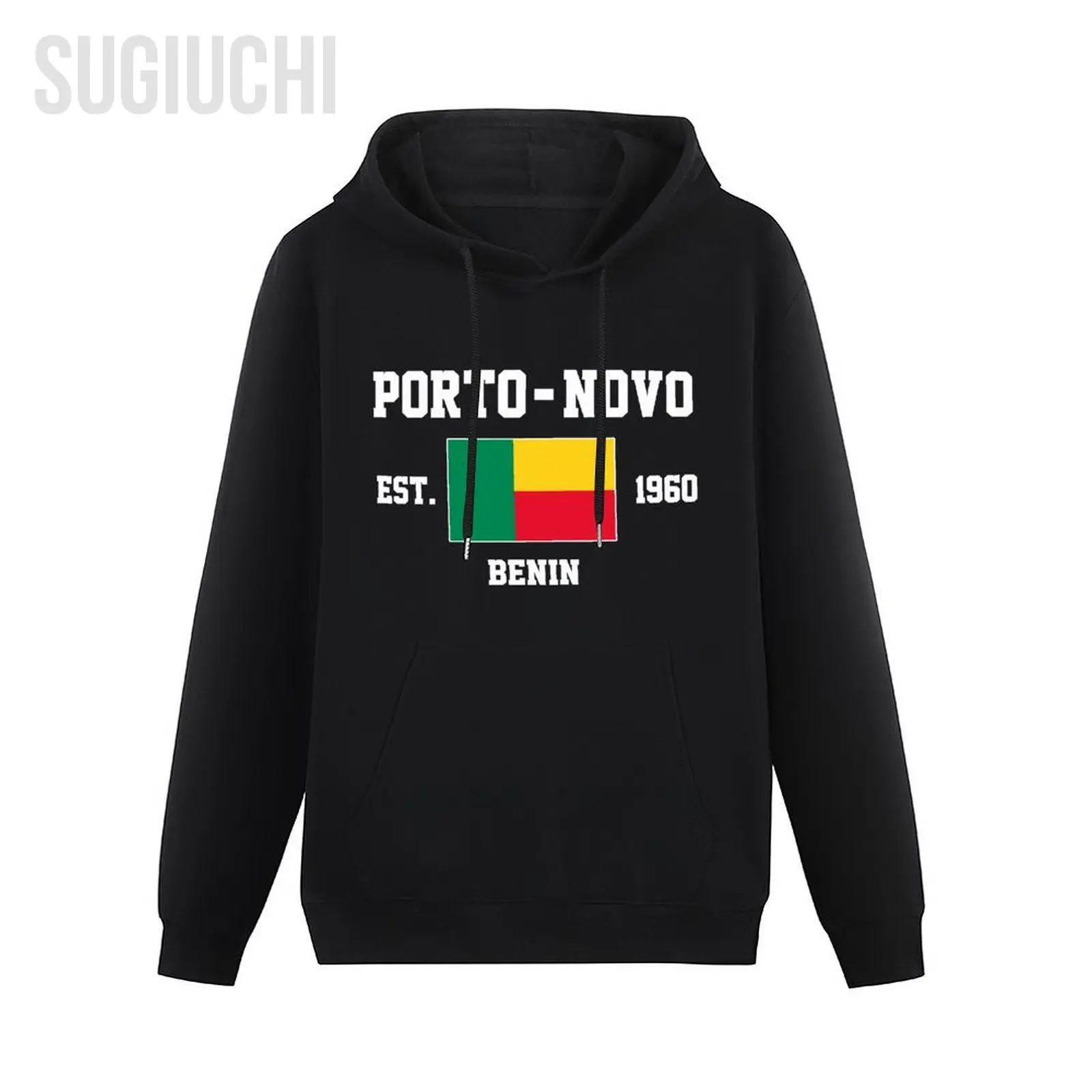 Men Women Hoodies Benin EST.1960 Porto-Novo Capital Hoodie Pullover Hooded Hip Hop Sweatshirt Cotton Unisex