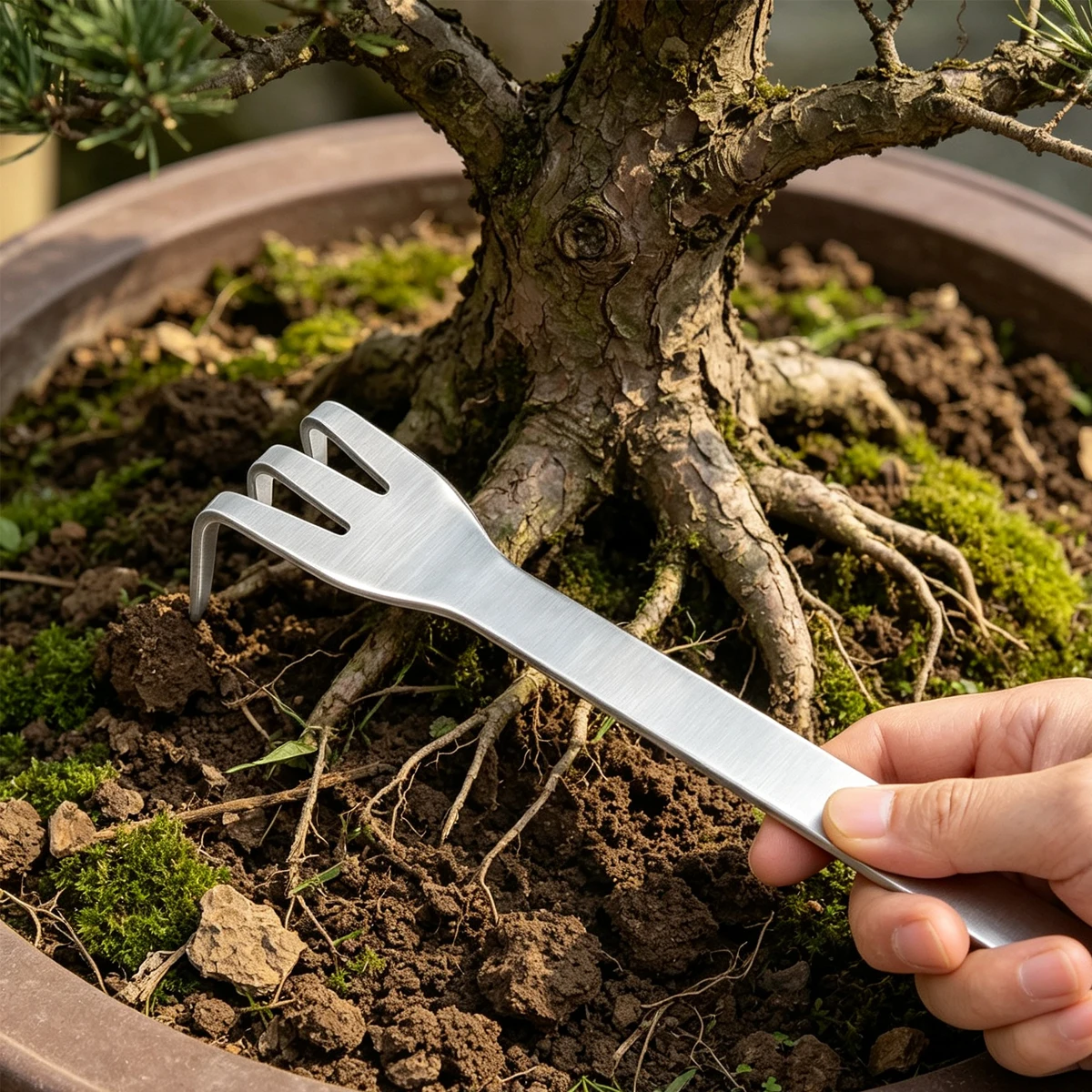 Bonsai Rake Plant Accessories Garden Tool Gardening Products Gadgets Vegetable Tools Planting Supplies Indoor Greenhouses Gadget
