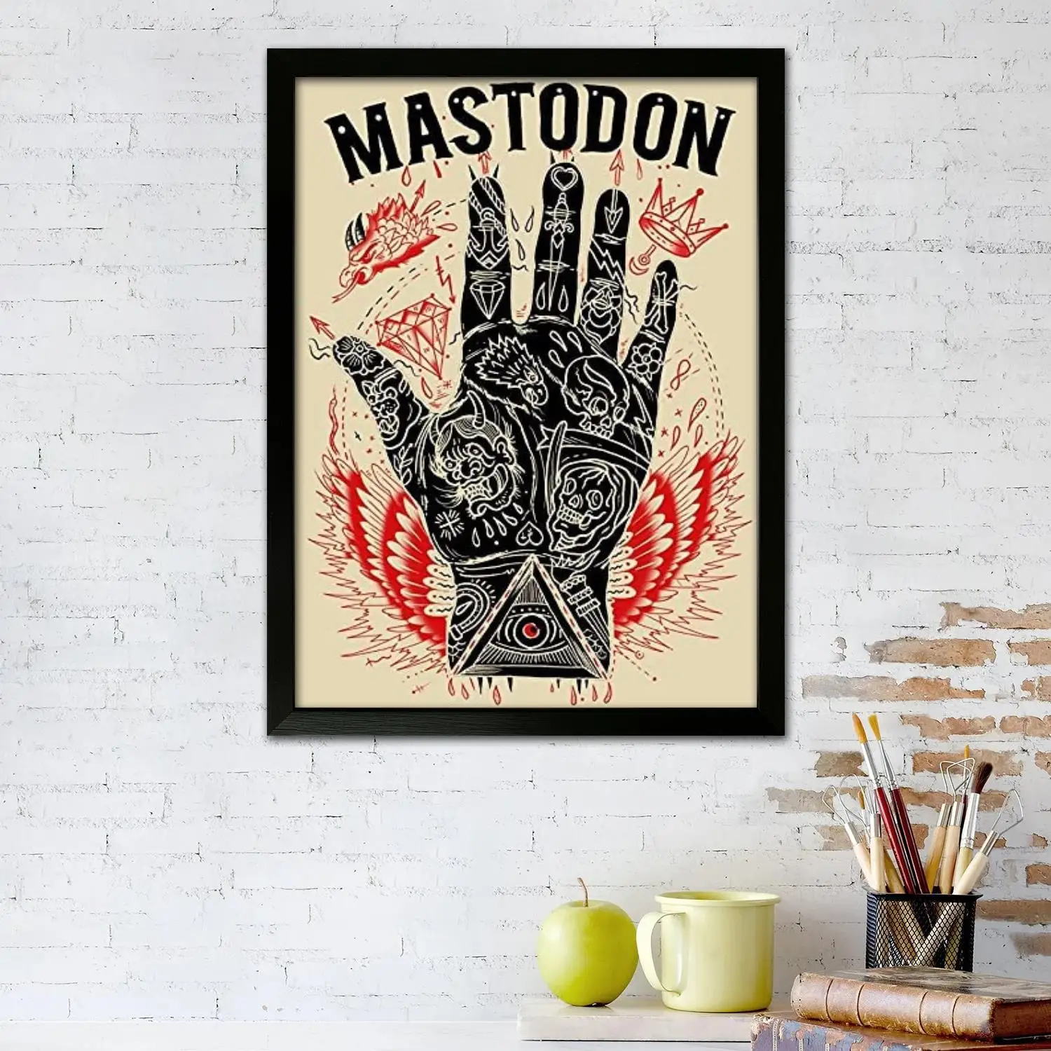 mastodon Singer Canvas Art Poster and Wall Art, Picture Print, Modern Family, Bedroom Decor, Posters,Decorative painting