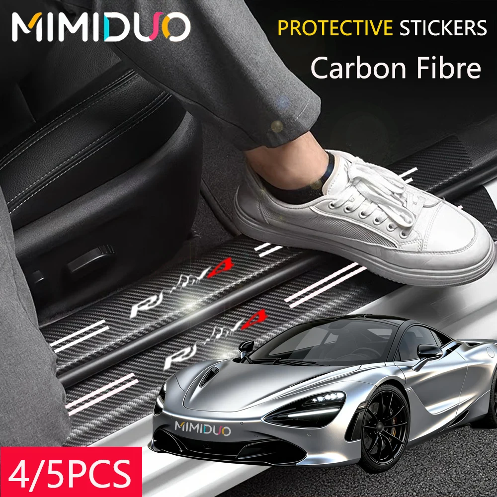 Carbon Fiber Car Sticker Car Door Protective Strip for Toyota Rav4 Hybrid Synergy Drive Prius Camry yaris Crown Auris