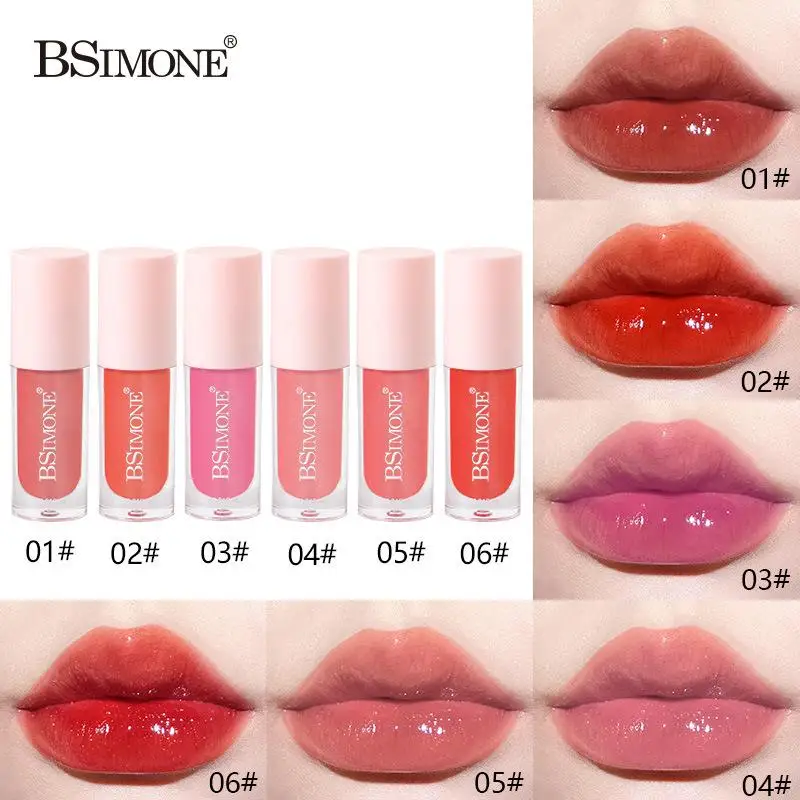 1Pc BSIMONE Moisturizing Hydrating Glossy Lip Gloss Non-Greasy Luster for All Makeup Looks Lip Care Beauty Essentials