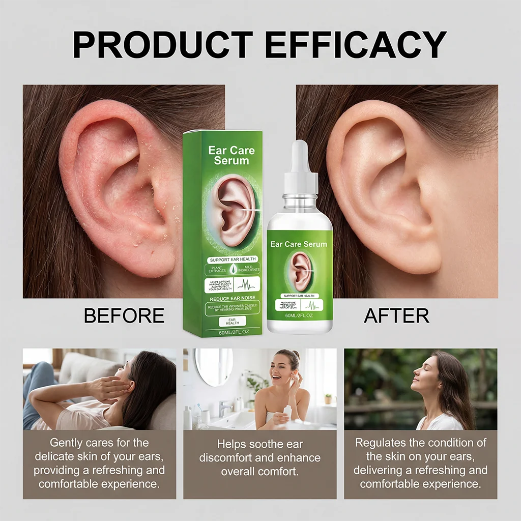 Ear Care Drops Ear Canal Keep Clean Dissolve Earwax Reduce Discomfort Improve Listen Maintain Internal Health Ear Care Liquid